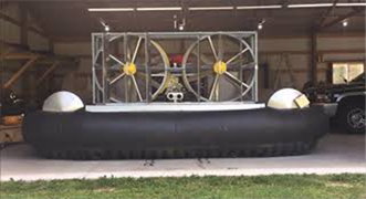 Title: Hovercraft + Pontoon = Hovertoon  - Description: Hovercraft + Pontoon = Hovertoon video of the deployment and retraction of pontoons to convert to and from a hovercraft pontoon.